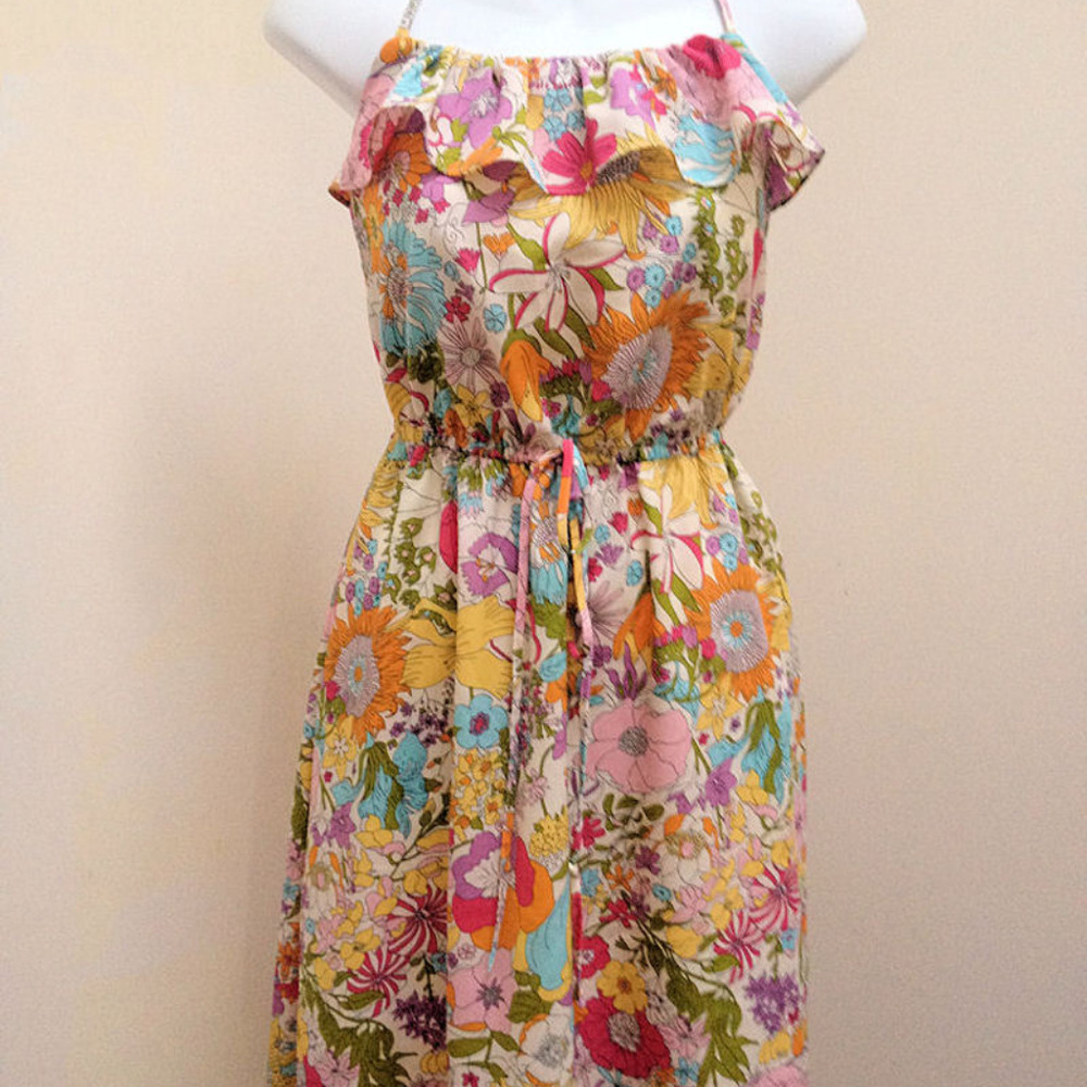 Liberty of London XS Floral Halter Dress